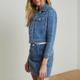 Koda Cropped Denim Jacket in Everson